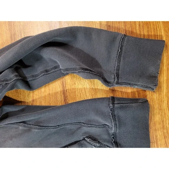 Abercrombie & Fitch Men's XL Hoodie Muscle Blue Y2K Faded Distressed NY - Picture 2 of 5